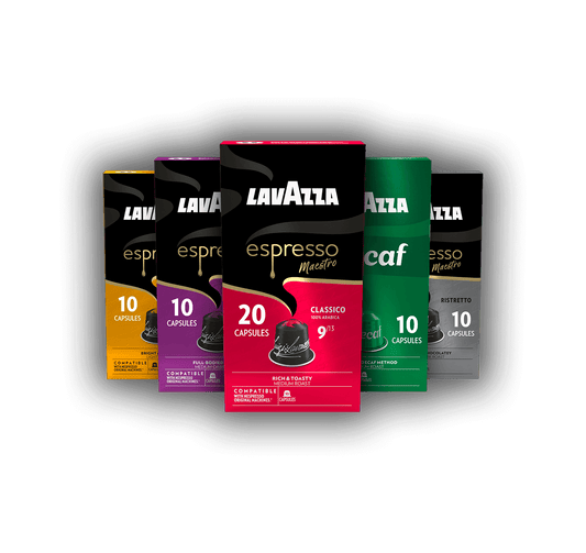 Variety pack of capsules compatible with Nespresso® machines